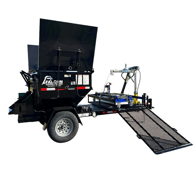 Прицеп с бункером  Asphalt Hot Box Falcon, 2 тонны, с дизельным подогревом